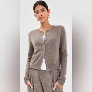 Reformation Clara Cashmere Crew Cardigan
